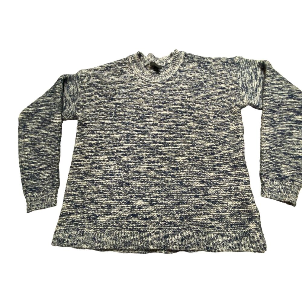 J. CREW Women Blue Marbled Pullover Sweater Small - Picture 4 of 9